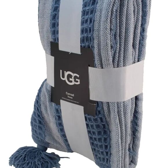 Ugg Conrad Throw Blanket- Succulent Blue - Picture 6 of 7